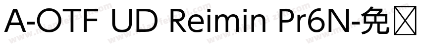 A-OTF UD Reimin Pr6N字体转换